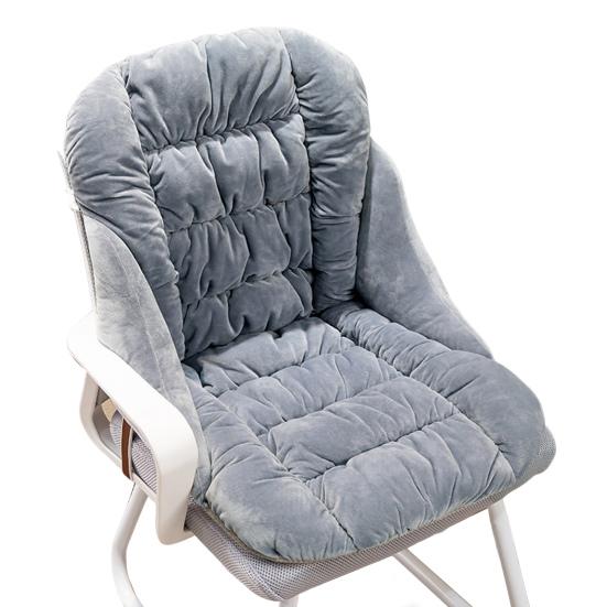 Seat Cushion with Removable Washable Cover Thick High-Resilience Filling Integrated Design Ergonomic Chair Cushion