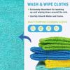 Microfiber Cleaning Cloths Pack of 10, Absorbent Multipurpose Towels Washcloths for Home and Car Use, 30x30cm