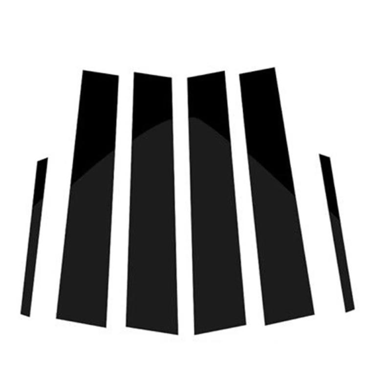 Pentru Mercedes Benz Clasa C Sedan 2007-2013 Fibră de carbon fereastră mașină coloană ușă BC stâlp capac ornamente efect oglindă PC