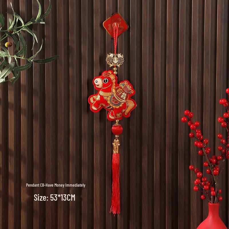 2026 Chinese New Year of the Horse Pendants: Festive Living Room Decorations for Spring Festival