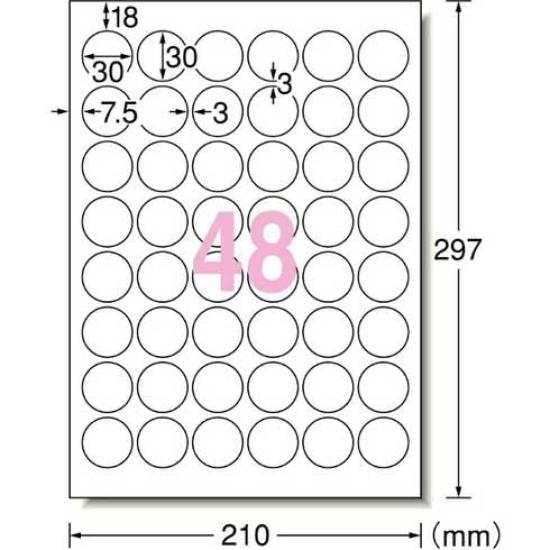 3M Ultra Matt A4 48 20 7100292009 A-One Wasserfestes Papier, Größe, Blätter, Rund, Blätter,