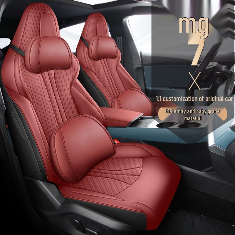 MG7 Full Wrap Leather Seat Cushion Cover - Universal for All Seasons