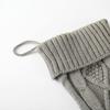 Large Size Christmas Stockings Cable Knitted Texture Hanging Loop Design Holiday Stocking Decor 18 Inches Length