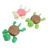 3 Pcs Funny Turtle Cup Holder Moving Limbs Open Eyes Desktop Decor Turtle Coaster Cup Pad for Home