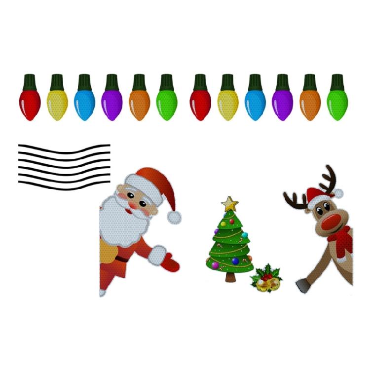

New Year Merry Christmas Stickers Children Gift Car Magnets Stickers for Homes