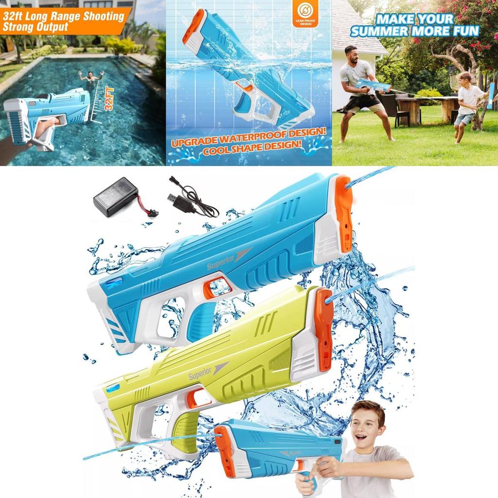 New Summer Automatic Electric Water Gun Parent-child Outdoor Beach Water Fight Toy