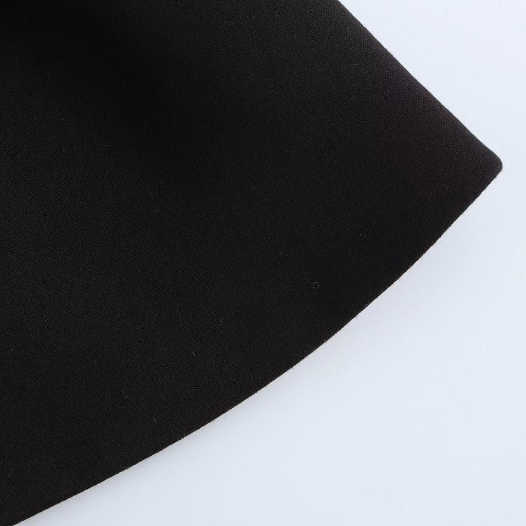 2025 Spring Women's V-Neck Slim Top & Pleated Midi Skirt Set