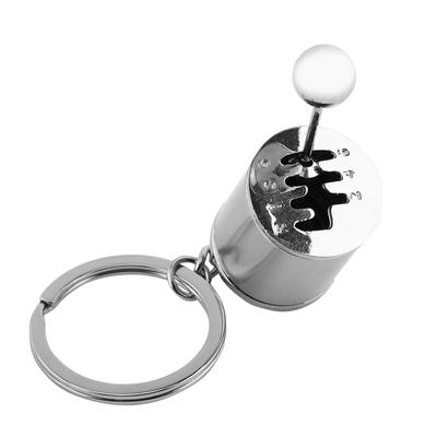 Gangschaltungsmodell Schlüsselanhänger Schlüsselring Autoteilförmige Schlüsselanhänger aus Metalllegierung(Silber)