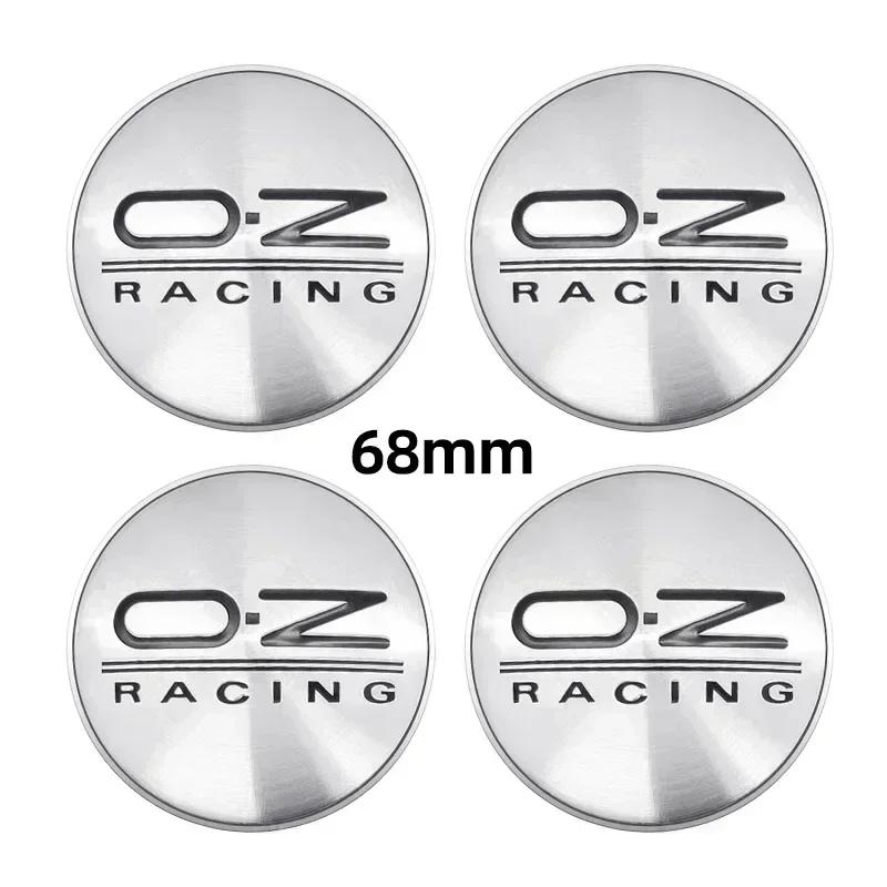 

4pcs/Set 56mm 60mm 65mm 68mm Black Silver Red Car Wheel Center Hub Cap Logo Badge For OZ RACING