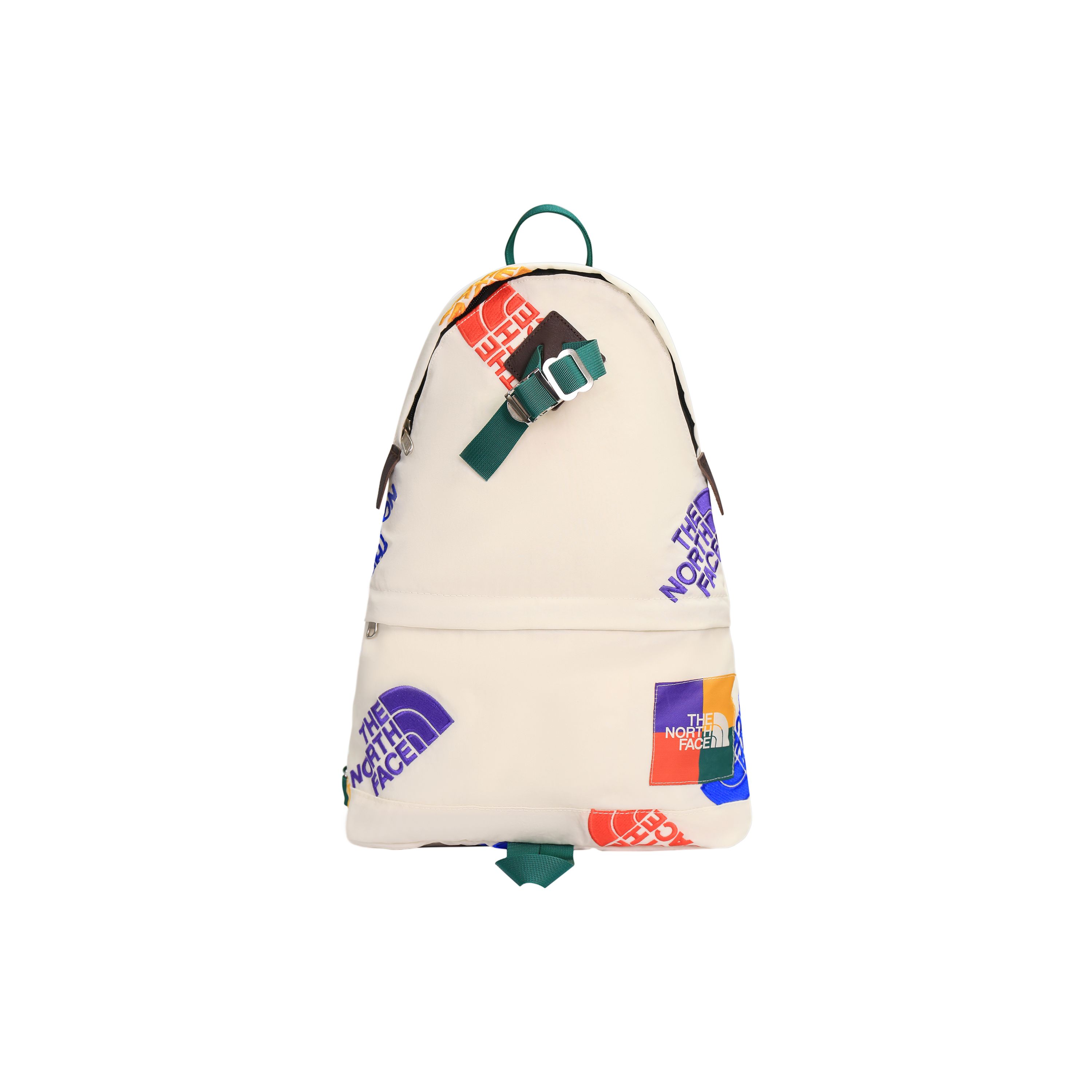 

The North Face 17L Color Logo Printed Sports Casual Backpack Outdoor Bag Unisex Backpack Beige NF0A5EIV-11P Ecru