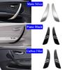 Car Interior Door Black Silver Carbon Left Right Pull Handle Cover Trim Replacement For BMW 1 Series E81 E82 E87 E88