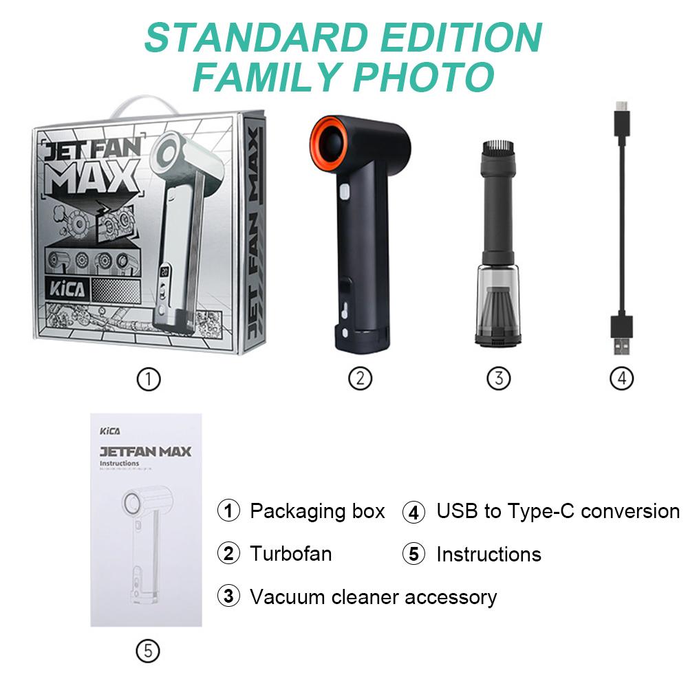 785W Super Large Turbofan Handheld Violent Fan Turbo Wind Speed Over 85000RPM&900g Stepless Speed Regulation Car Water Blower