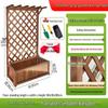 Anti-corrosion Wooden Trellis & Planter Box for Balcony Gardens