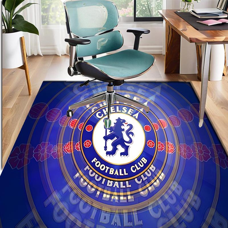 Football Club F.C Pattern Rug, Indoor/Outdoor Mat, for Picnic, Gameroom, Bedroom, Office, Living Room, Home Decor Carpet, Birthday Gift
