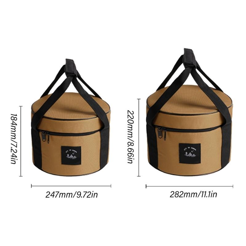 Grills Carry Bag Cookware Organizers Outdoor Dining Gear Bag Cooking Utensils Bag for Storing Cookware and Gas Canisters