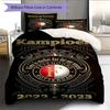 Feyenoord Rotterdam  Pattern Bedding Quilt Set Quilt Cover Pillowcase Home Decoration Birthday Gift (1 * Duvet Cover + 2 * Pillowcase, Without Core)