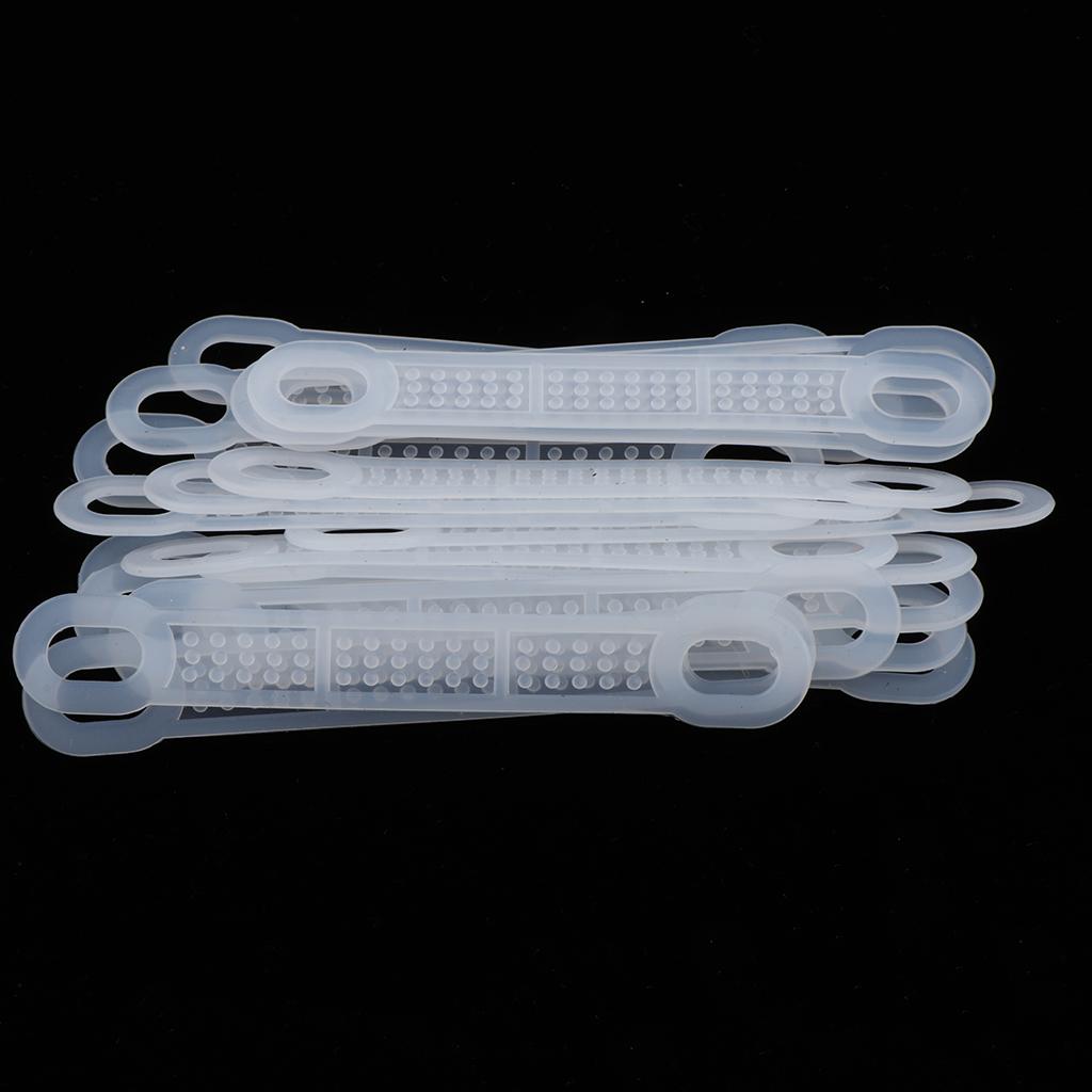 20Pcs Clear Non Rubber Grips for Wooden And Hangers, 2 Sizes To Choose