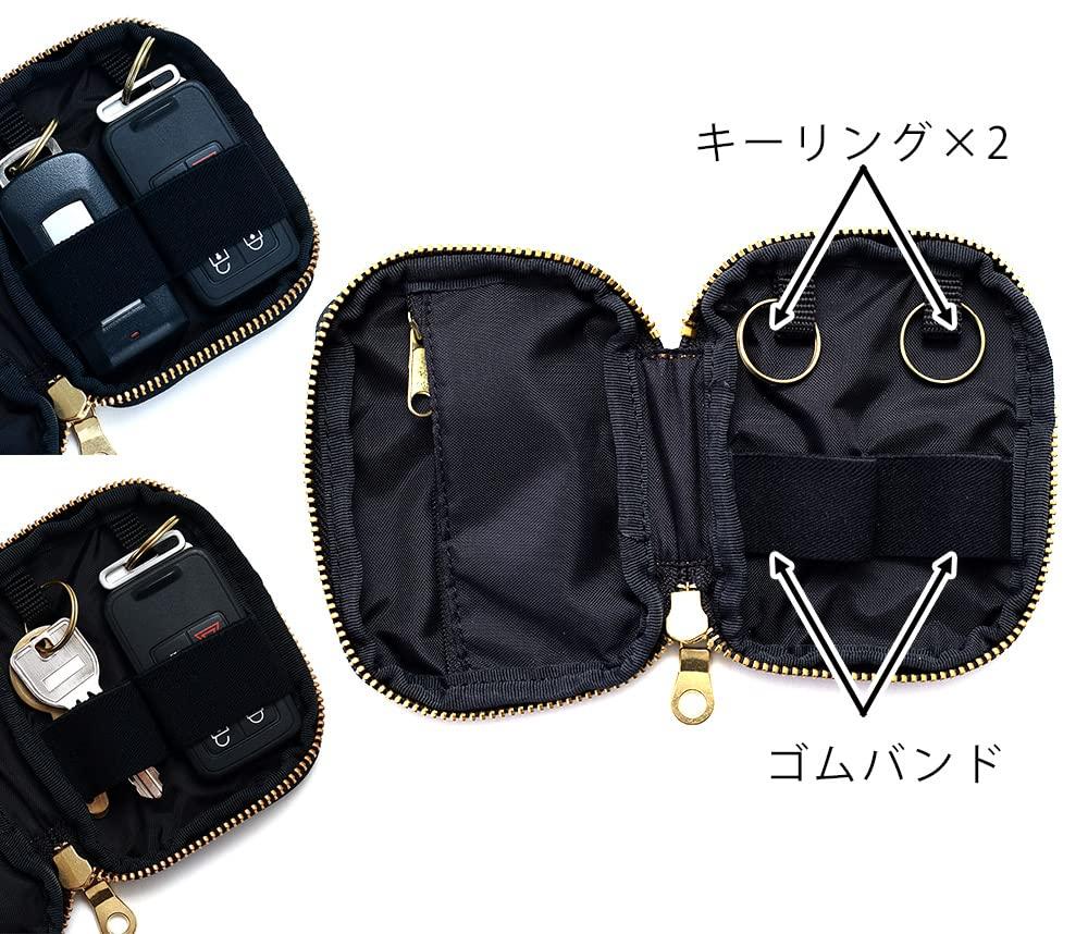 AGILITY Affa "Double" Smart Key Case, Holds 2 Keys, Key Pouch, Card Keys, Driver's License, Wallet, Genuine Leather, Compact, Men's and Women's