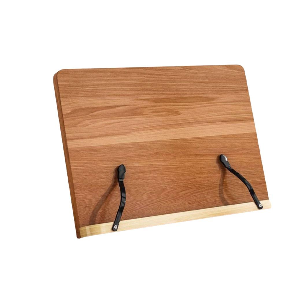 Multi-Position Support Wooden Reading Stand Foldable Cookbook Bracket Book Holder Tray  Note-taking