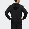 Adidas Lässiger Sport-Hoodie mit langen Ärmeln Herren-Oberteile Schwarz EH3784