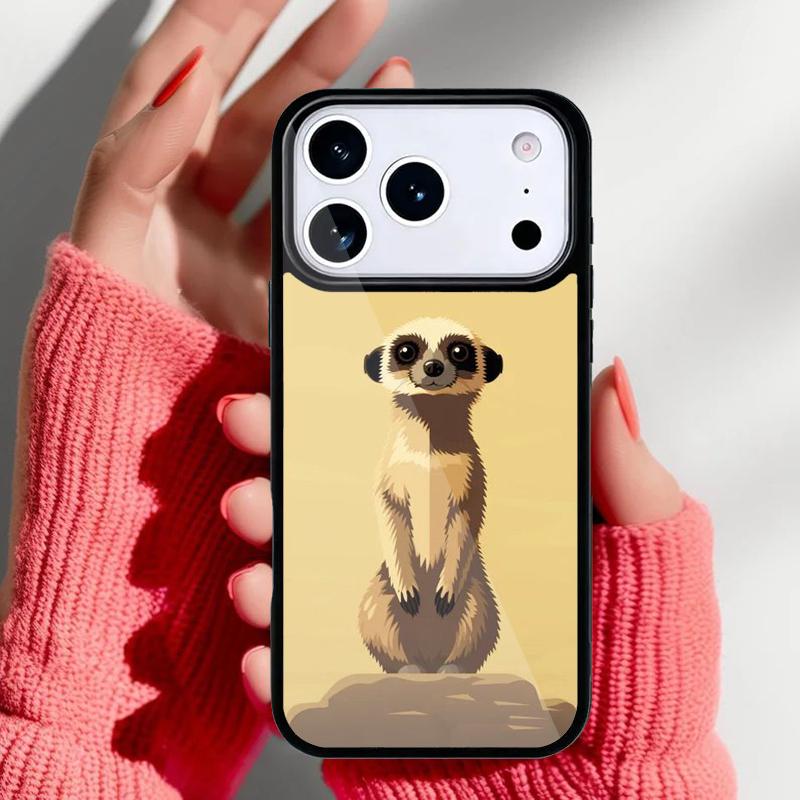 Cute Baby Meerkat Phone Case for iPhone 17 16 15 14 13 Pro Max Back Cover for 12 11 Pro Coque