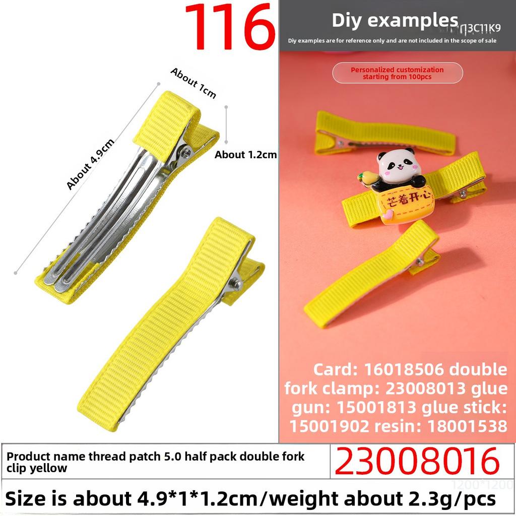 Thickened Duckbill Clips Fabric Hair Clips Edge ClipsHandcrafted Hair Accessory Materials Hair Accessory Accessories