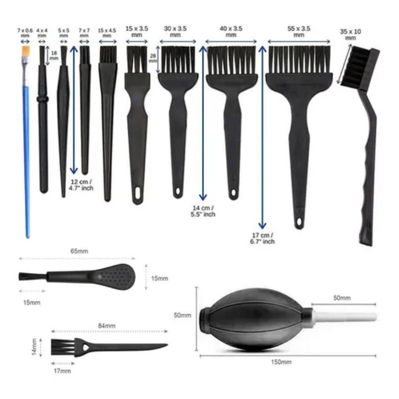 1Set Laptop Cleaning Kit Portable Cleaning Brush Nylon Brush Machine Cleaning Brush Razor Cleaning Brush Keyboard Cleaning Kit