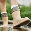 Rain Shoes Women's Fashion Wear Rain Waterproof Non-slip Soft Sole Student Short Rain Boots Velvet Warm Water Shoes