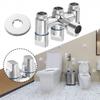 3 Way Angle Valve Grey One Inlet Three Outlets Silver