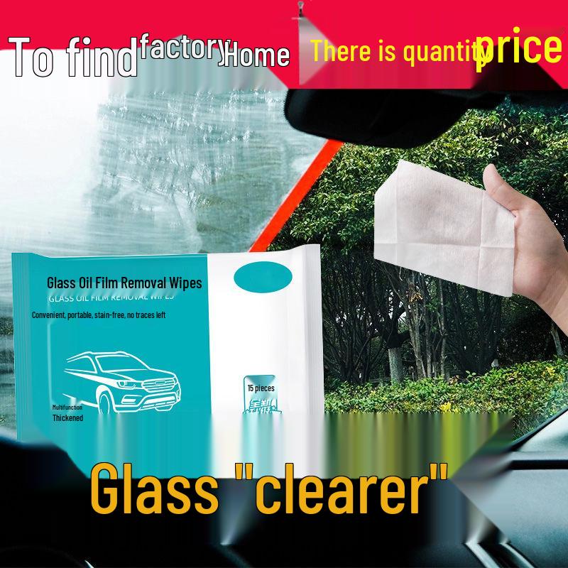 Car Windshield Oil Film & Stain Removal Wipes – No Rinse Needed