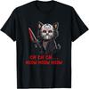 Cat Funny Animal Horror Movie Kitten Meow The Killer T-Shirt