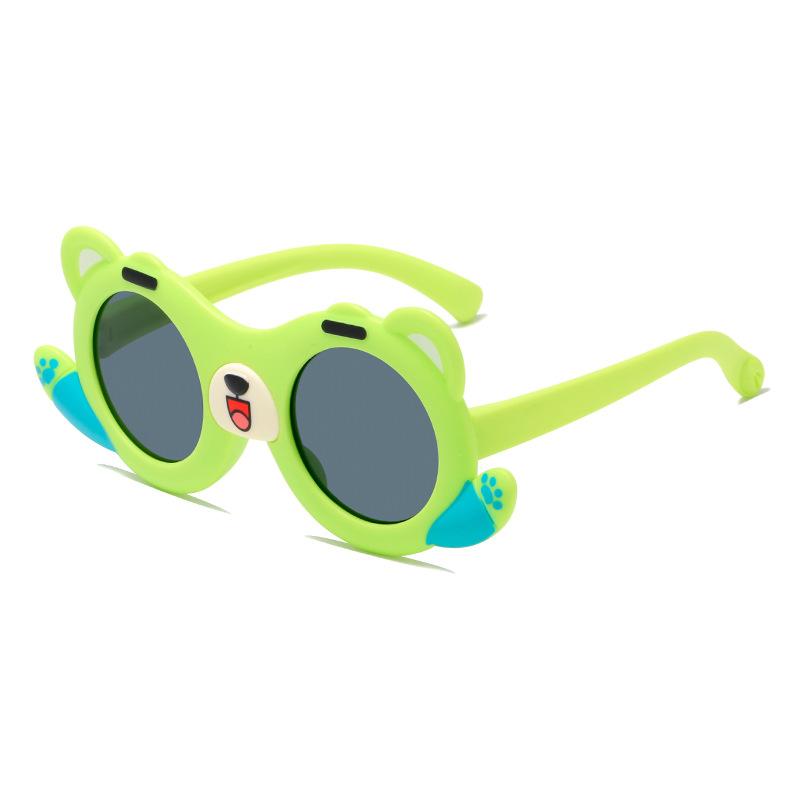New Children Little Bear Round Form Sunglasses Girl Brand Designer Fashion Sun Glasses Cute Baby Outdoor Sunshade Eyewear Uv400