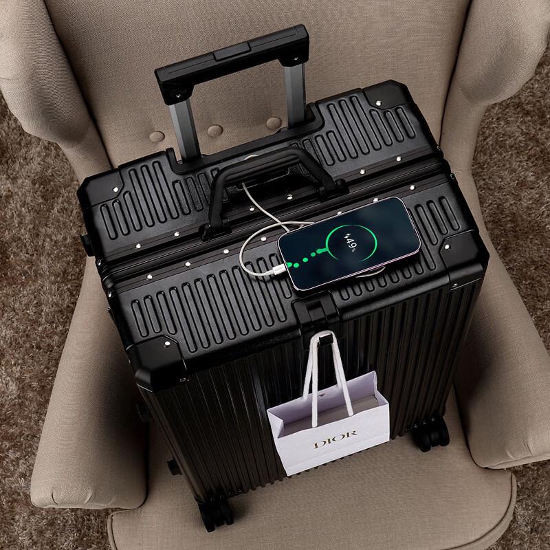 Business Travel Trolley Luggage with Cup Holder 20-inch