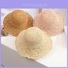 Summer Woven Straw Hat With Wide Brim For Adults And Kids Sun Protection Beach Vacation