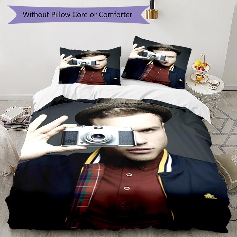 Set Biancheria da Letto 3 Pezzi Olly Murs Copripiumino Chiusura Include 1 Copripiumino & 2 Federe, Morbido e Confortevole per Tutte le Stagioni.