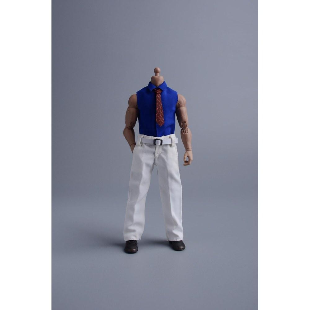 LOUGIDBVAZ 1/12 Scale Male and Female Clothing Suit Vest Ball Gown Party Wear White A