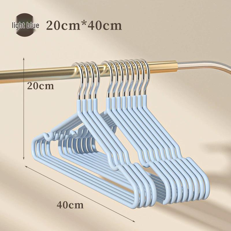 

Children s Non-Slip Thickened Plastic Clothes Hanger 40g Standard【40cm】 светло-синий