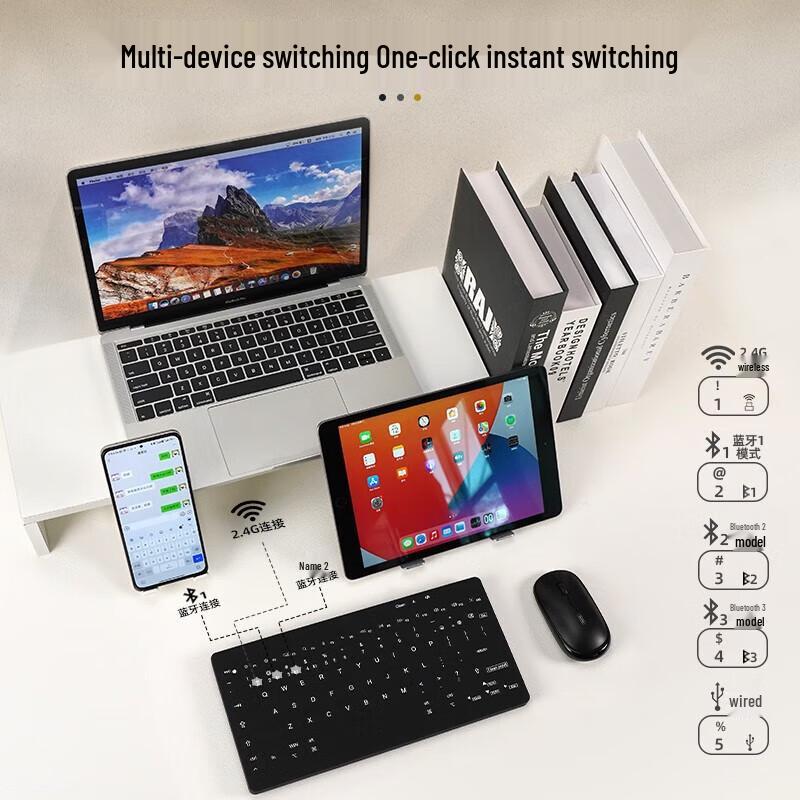 Double Shell C78 Triple-Mode Silent Membrane Keyboard