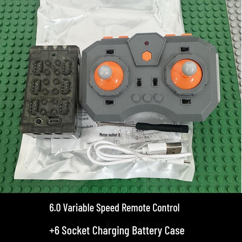 Accessori Elettrici PF Compatibili LEGO Motore M e Ricevitore per Blocchi da Costruzione Radiocomandati
