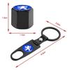 Portachiavi Auto Tappo Valvola Pneumatico Styling Auto Per Peugeot 107 106 205 4008 301 206 307 308 3008 207 208 407 508 5008 2008 Accessori