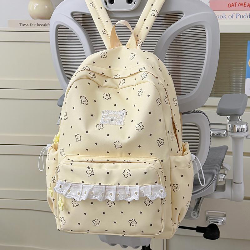Schoolbag College Style Fresh School Bag Girls Travel Korean Backpack Ins Niche High Value Junior High School Backpack