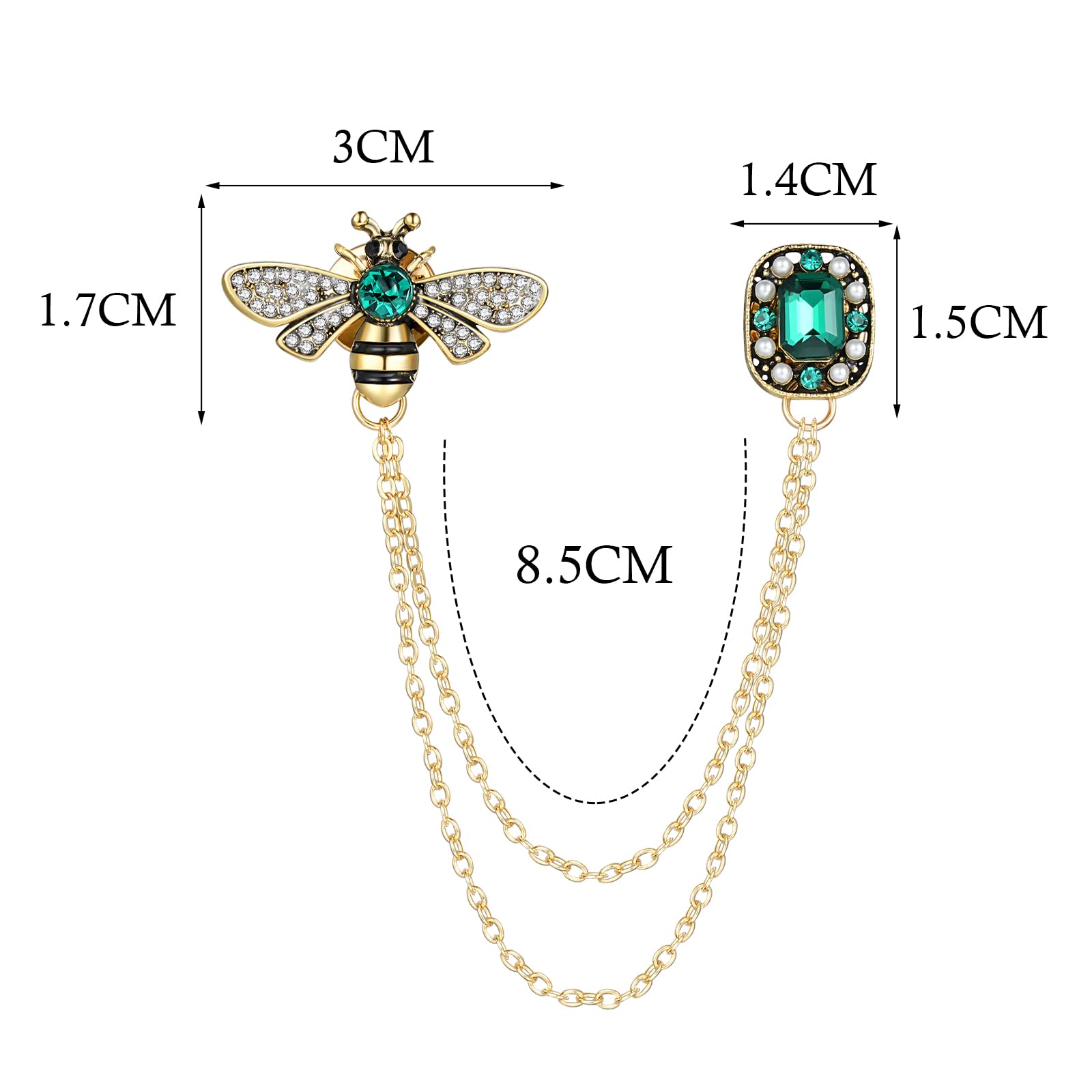 

1 шт., модная женская изящная маленькая пчелка, брошь в виде булавки, женский подарок Tassel