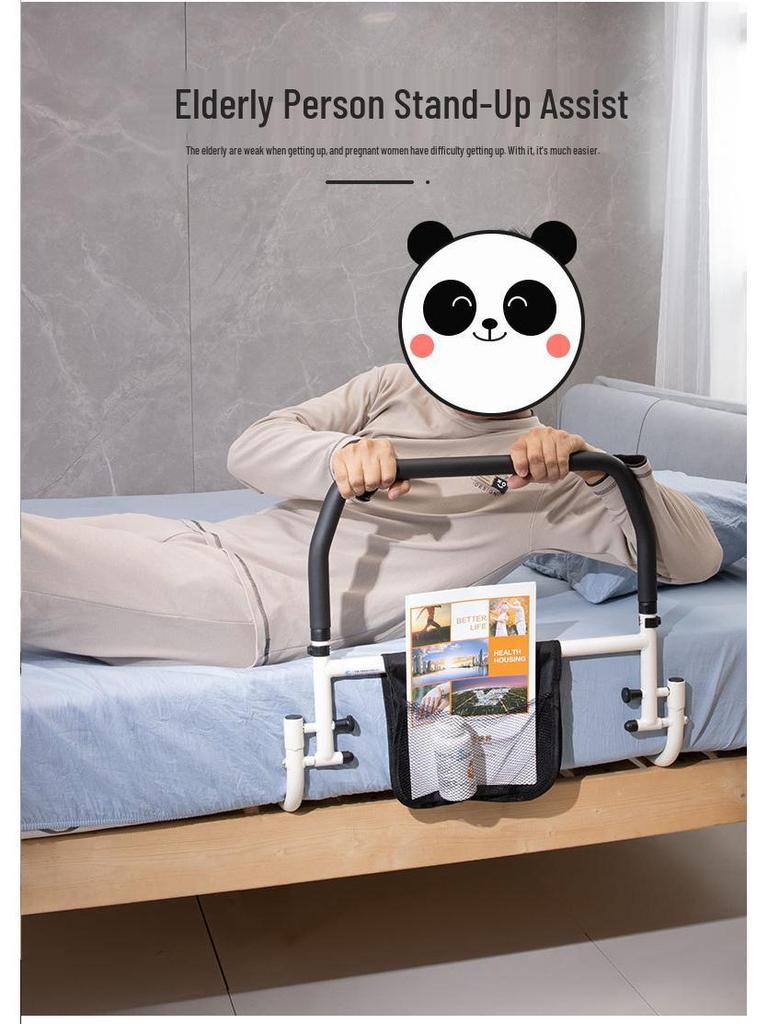 Foldable Bedside Handrail for Elderly & Disabled - Safe Stand-Up Aid