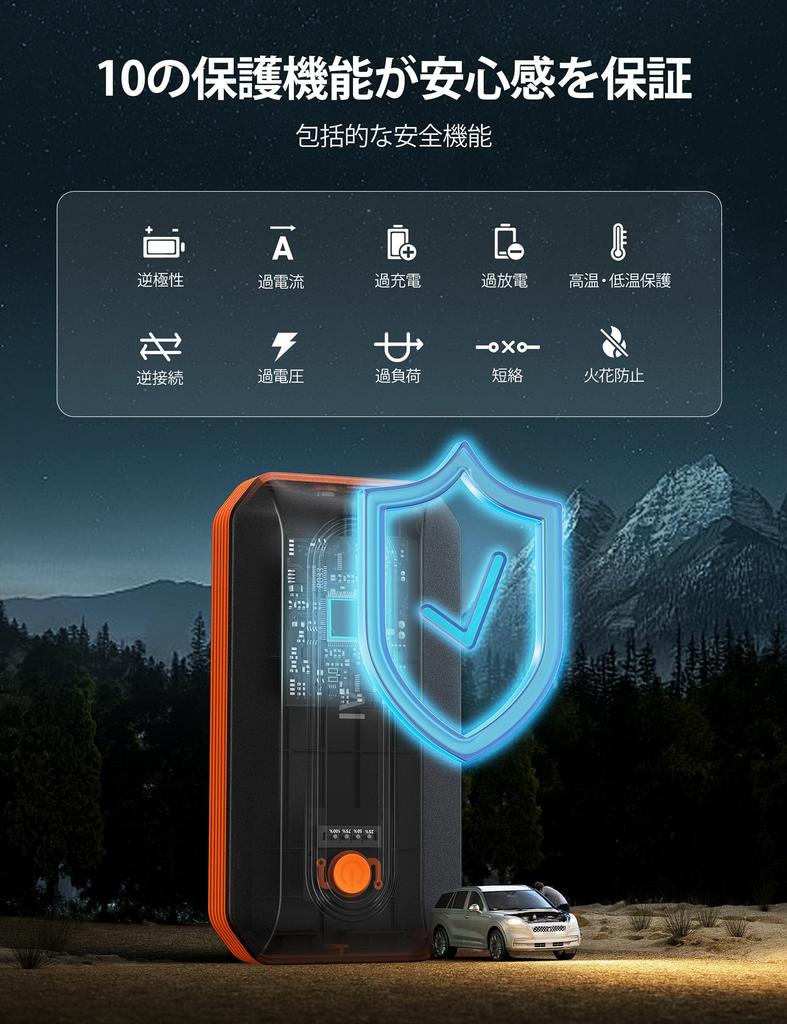 AstroAI B8 Jump Starter 2000A Peak Current (Fits up to 7.0L Gasoline and