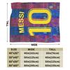 Argentina Numero 10 Calcio Calcio Coperta di Flanella Messied Fantastica Coperta da Divano per Casa Hotel Divano 150*125cm Copriletto