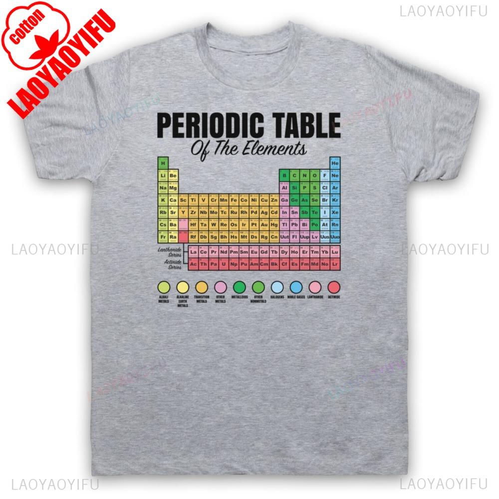 Periodic Table Of EleUnisexts Geek Science Chemistry Unisex Unisex TShirt Aesthetic Clothes New Arrival Harajuku Clothes Unisex Clothing