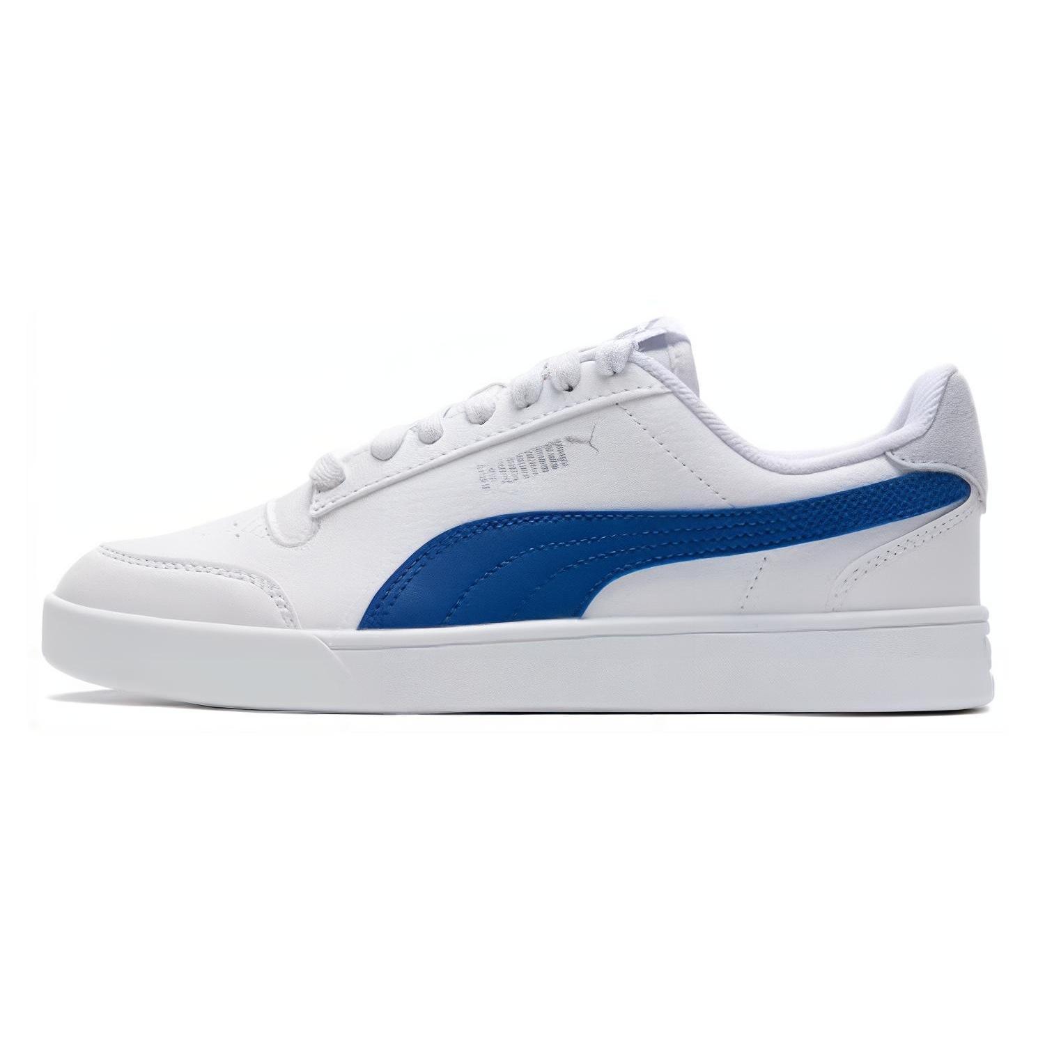 PUMA Shuffle White Blue Unisex 309668-32 EU 35.5