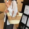 Straw bag women's summer woven bag handbag seaside vacation messenger bag large capacity women's bag tote bag