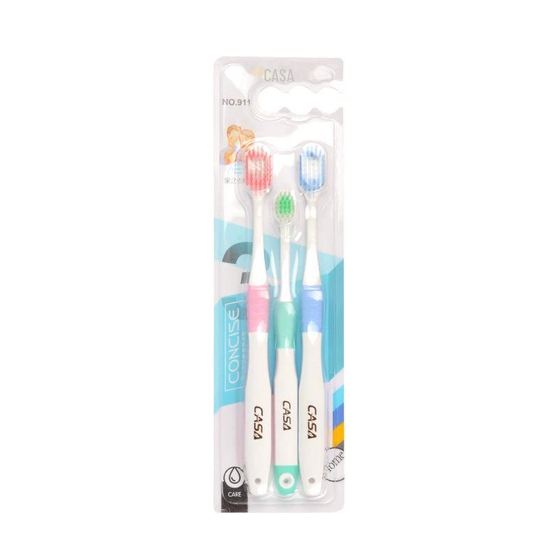 Brosse à dents à poils durs pour hommes pour l'élimination de la fumée et des taches, emballée individuellement pour un usage domestique