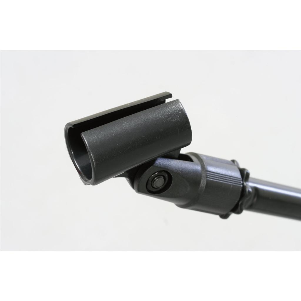 Kikutani MS-206B Short Boom Microphone Stand, Compatible with Straight Stands, Includes Microphone Holder and Carrying Bag, Black